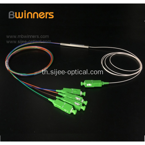 1X4 Steel Tube Pon Plc ตัวแยกไฟเบอร์ออปติก